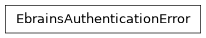 Inheritance diagram of siibra.retrieval.exceptions.EbrainsAuthenticationError